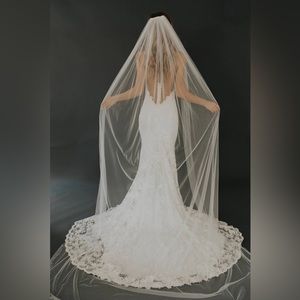 Cathedral Length Bridal Veil Single Layer 110”